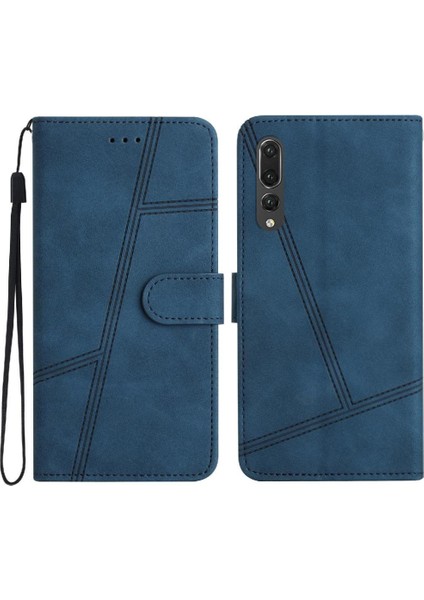 Huawei P20 Pro Için Flip Case Bilek Kayışı Cüzdan Pu Deri Kart Yuvaları Tam (Yurt Dışından) indirimleri