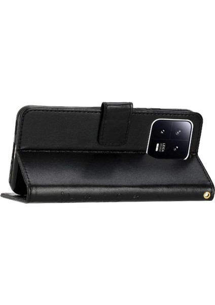 Xiaomi Redmi Not Için Filp Durumda 13 Pro 4g Kickstand Kart Tutucu Bilek Pu (Yurt Dışından)
