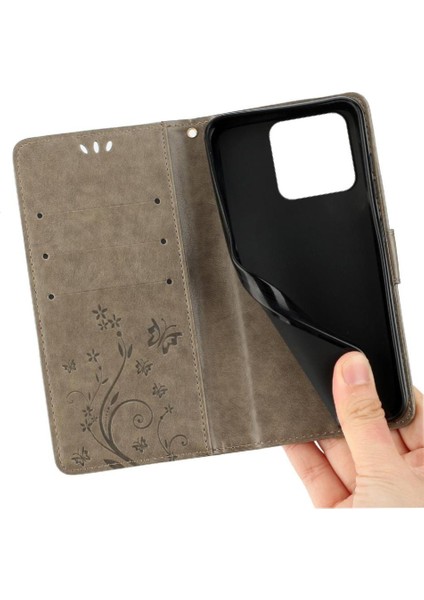 Xiaomi Redmi Not 13 4g Pu Deri Kickstand Manyetik Kart Için Filp Durumda (Yurt Dışından) modelleri