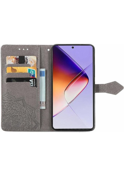 Infinix Not 40 Flip Kapak Kılıf Için Flip Case Zarif Desen (Yurt Dışından)