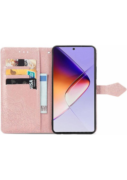 Infinix Not 40 Flip Kapak Kılıf Için Flip Case Zarif Desen (Yurt Dışından)