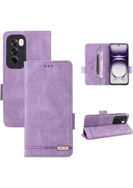 Toka Kapak Manyetik ile Oppo Oppo 12 Pro 5g Kickstand Için Flip Case (Yurt Dışından)