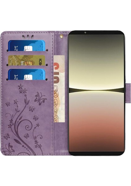 Sony Xperia 5 Iv Için Filp Durumda Manyetik Kapatma Pu Deri Kart Tutucu (Yurt Dışından) modelleri