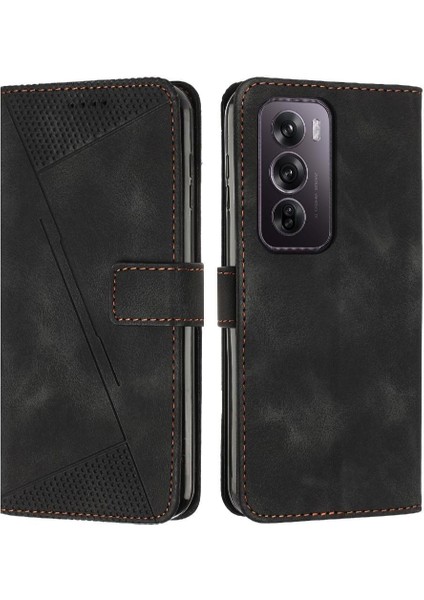 Oppo Oppo 12 Pro 5g Için Flip Case Cüzdan Kart Ekleme Pu Deri (Yurt Dışından)
