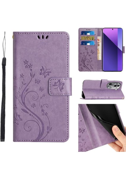 Oppo RENO11 Pro Bilek Kayışı Kickstand Pu Deri Manyetik Için Filp Durumda (Yurt Dışından)