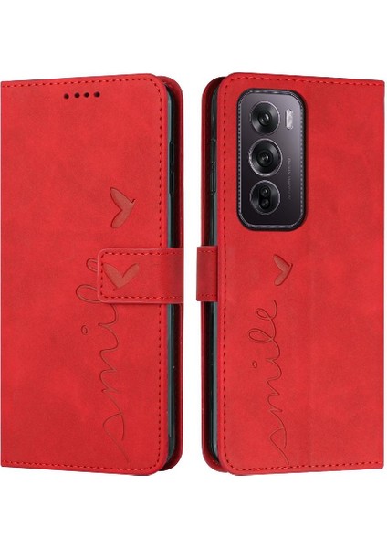Oppo Oppo 12 Pro 5g Için Flip Case Pu Deri Aşk Cüzdan Kickstand Yan (Yurt Dışından)