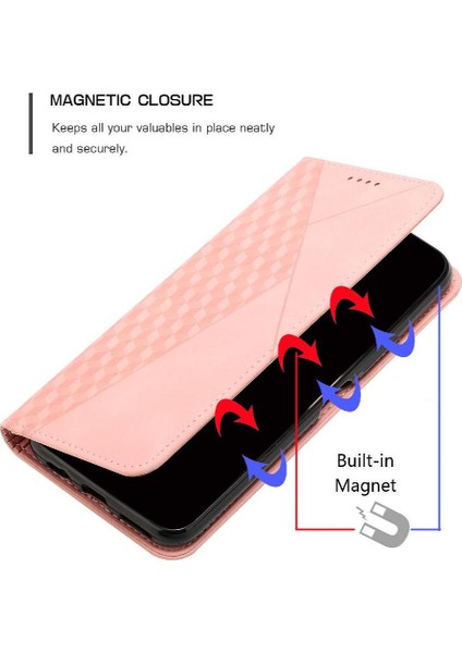 Realme C63 Pu Deri Kart Ekleme Kickstand Cüzdan Için Flip Case (Yurt Dışından)