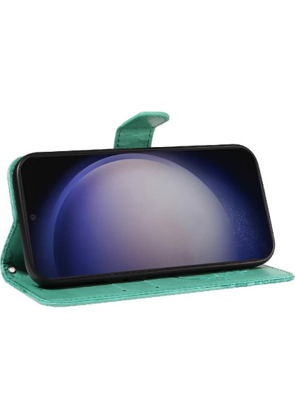 Samsung Galaxy S24 Artı Yüksek Kaliteli Deri ile Kabartmalı Flip Case (Yurt Dışından)
