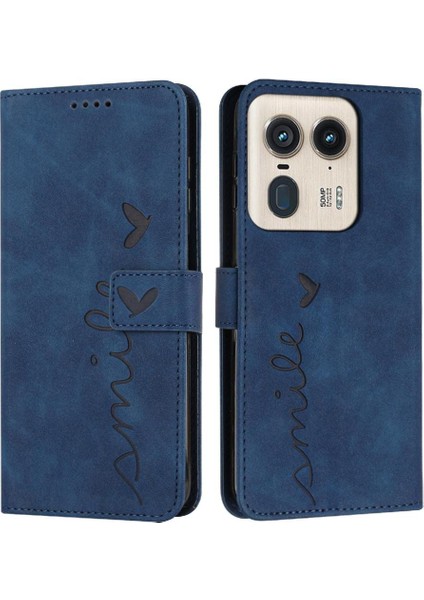 Motorola Moto X50 Ultra Yan Toka Kickstand Kart Pu Için Flip Case (Yurt Dışından)