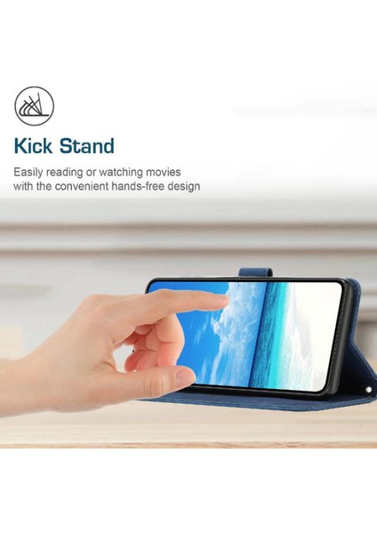 Motorola Moto X50 Ultra Yan Toka Kickstand Kart Pu Için Flip Case (Yurt Dışından)