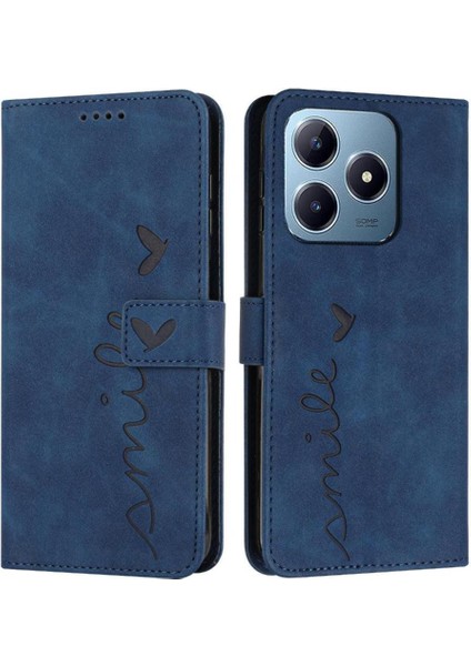 Realme C61 Kart Ekleme Pu Deri Yan Toka Aşk Için Flip Case (Yurt Dışından) indirimleri