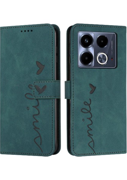 Infinix Not Için Flip Case 40 5g Yan Toka Kickstand Aşk Cüzdan Pu (Yurt Dışından)