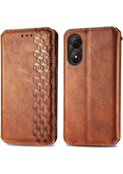 Zte A34 Moda Tasarımı Zarif Iş Çevirme Kapağı Deri Flip Case (Yurt Dışından)