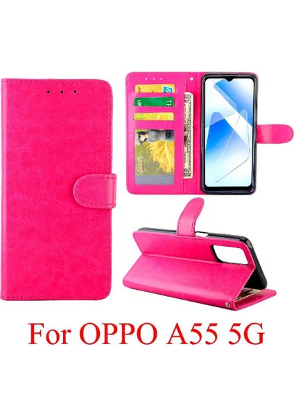 Oppo Oppo 5g Pu Deri Kickstand Manyetik Kapatma Kartı Için Flip Case (Yurt Dışından)