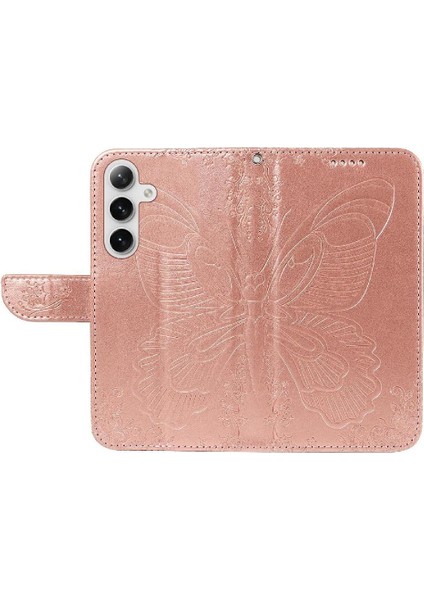 Samsung Galaxy S24 Artı Yüksek Kaliteli Deri ile Kabartmalı Flip Case (Yurt Dışından)