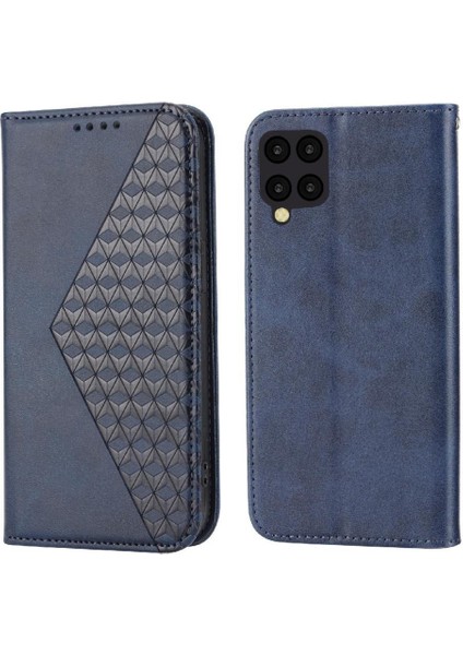 Samsung Galaxy A22 4g Için Flip Case Eşkenar Dörtgen Şekli El Kayışı Günlük Standı (Yurt Dışından)