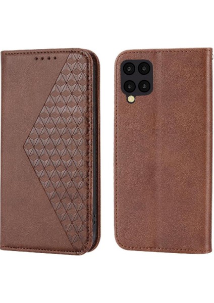 Samsung Galaxy A12 5g Standı Için Flip Case Günlük Kullanım Eşkenar Dörtgen Şekli El (Yurt Dışından)