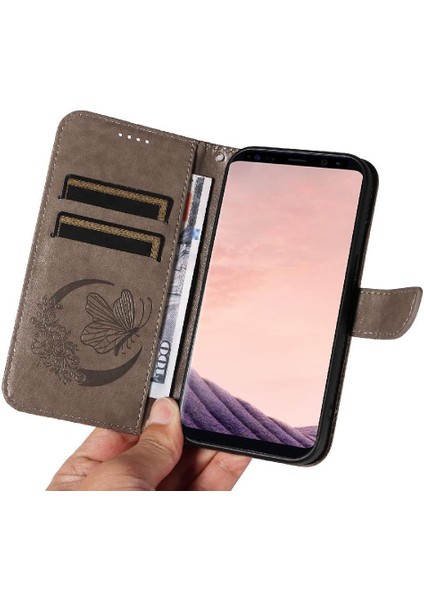 Mays Home1 Samsung Galaxy S8 Için Flip Case Kredi Kartı ile Ayrılabilir El Kayışı (Yurt Dışından)