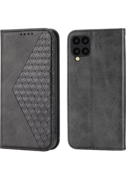 Samsung Galaxy A22 4g Için Flip Case Eşkenar Dörtgen Şekli El Kayışı Günlük Standı (Yurt Dışından)