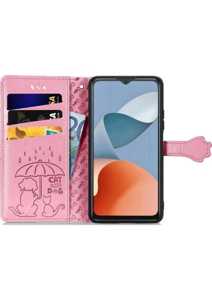 Zte A34 Karikatür Hayvanlar Için Flip Case Kısa Kayış Deri Kılıf Kapak Çevirin (Yurt Dışından) modelleri