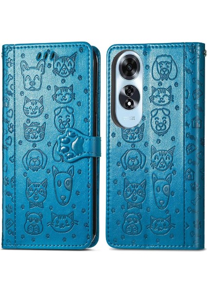 Oppo A60 4g Flip Kapak Için Flip Case Kısa Kayış Deri Kılıf Karikatür (Yurt Dışından) fiyatları