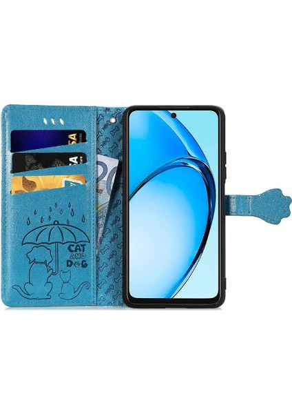 Oppo A60 4g Flip Kapak Için Flip Case Kısa Kayış Deri Kılıf Karikatür (Yurt Dışından) modelleri