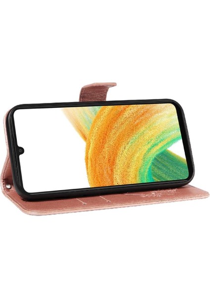 Kredi Kartı Yuvası Ayrılabilir El ile Samsung Galaxy A73 5g Için Flip Case (Yurt Dışından)