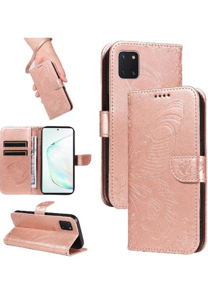Samsung Galaxy NOTE10 Lite Yüksek Kaliteli Deri Kredi ile Flip Case (Yurt Dışından)