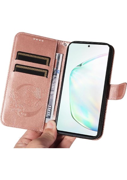 Samsung Galaxy NOTE10 Lite Yüksek Kaliteli Deri Kredi ile Flip Case (Yurt Dışından)