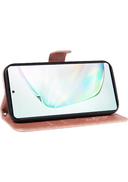 Samsung Galaxy NOTE10 Lite Yüksek Kaliteli Deri Kredi ile Flip Case (Yurt Dışından)