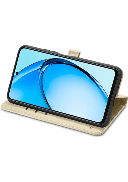 Oppo A60 4g Flip Kapak Için Flip Case Kısa Kayış Deri Kılıf Karikatür (Yurt Dışından)