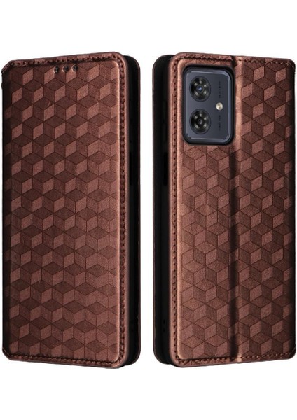 Motorola Moto G54 5g Pu Deri Kart Yuvaları Tutucu Manyetik 3D (Yurt Dışından)