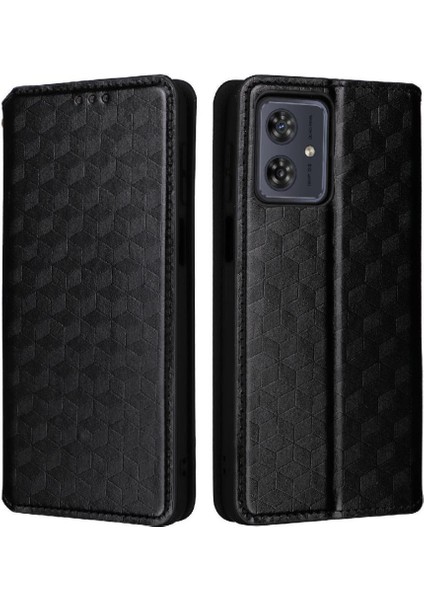 Motorola Moto G54 5g Pu Deri Kart Yuvaları Tutucu Manyetik 3D (Yurt Dışından)
