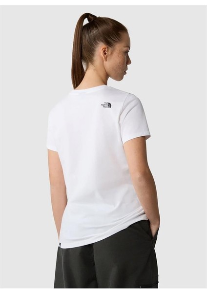 W S/S Simple Dome Slim Tee Kadın Beyaz T-Shirt modelleri