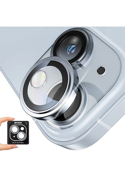 Apple iPhone 15 / 15 Plus Uyumlu Safir Kamera Lens Koruyucu Takma Aparatlı Kolay Kurulum
