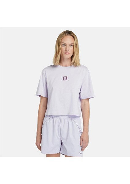 Short-Sleeve Tee Pastel Lılac Kadın T-Shirt