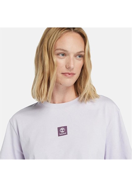 Short-Sleeve Tee Pastel Lılac Kadın T-Shirt