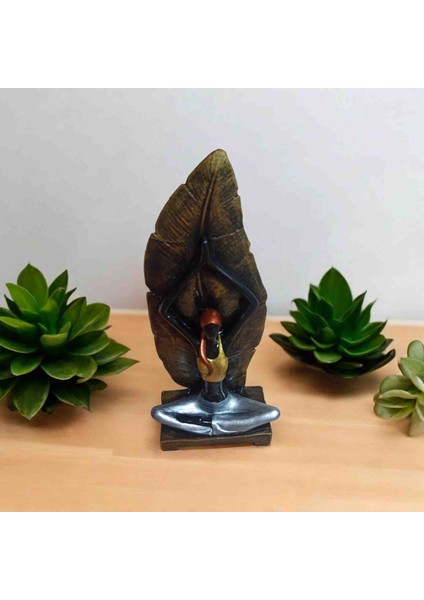 Yoga Yapan Kadın Geri Akış Tütsülük Dekoratif Obje