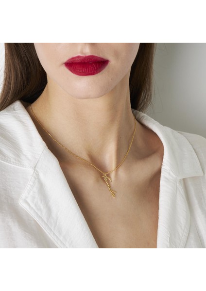 Dikey El Yazısı Isim Kolye fırsatları