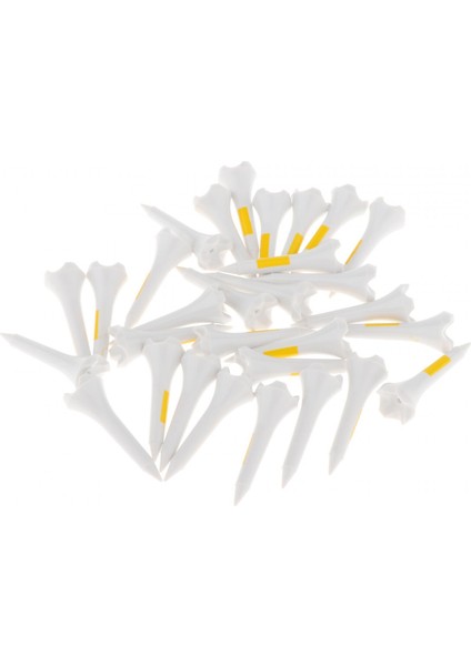 Egzersiz Için 30X Golf Tees Düşük Sürtünmeli Golf 3.8cm ve Sarı (Yurt Dışından)