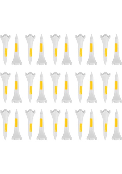 Egzersiz Için 30X Golf Tees Düşük Sürtünmeli Golf 3.8cm ve Sarı (Yurt Dışından) indirimleri