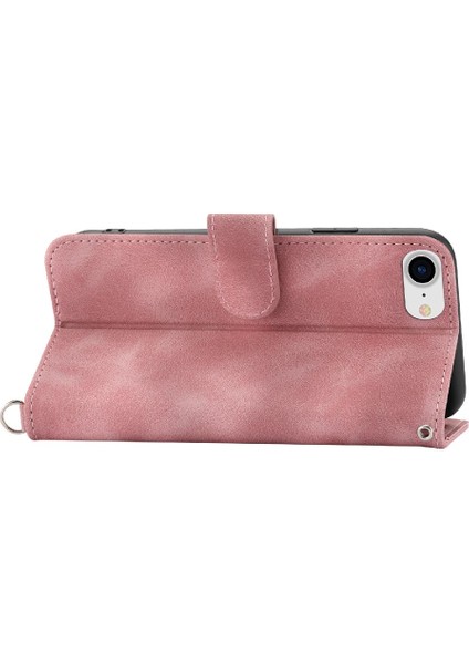 Iphone 7/8 Için Flip Case Çoklu Kredi Kartı Yuvaları Bileklik Kabartmalı (Yurt Dışından)