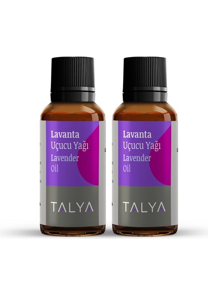Lavanta Uçucu Yağı, %100 Saf ve Doğal, Bitkisel Aromaterapi Yağı, 10 ml (2'li Paket)