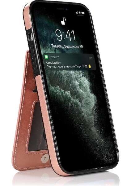 Kredi ile IPhone 13 Mini Premium Deri Çanta Cüzdan ile Uyumlu (Yurt Dışından)