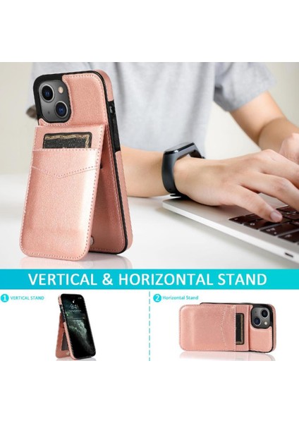 Kredi ile IPhone 13 Mini Premium Deri Çanta Cüzdan ile Uyumlu (Yurt Dışından)