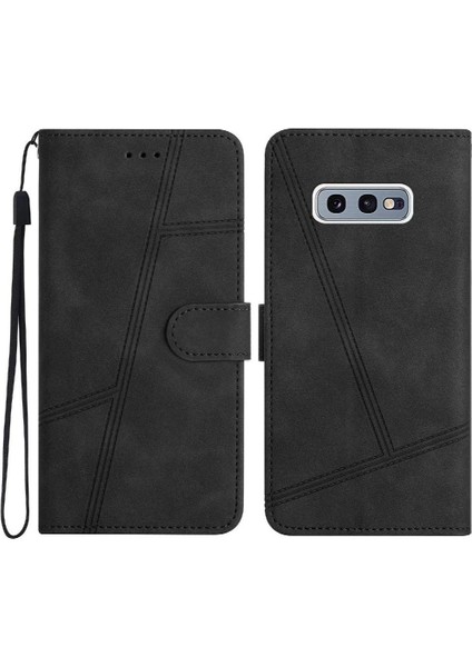 Samsung Galaxy S10E Kart Yuvaları Için Flip Case Tutucu Manyetik Flip Folio Pu (Yurt Dışından)