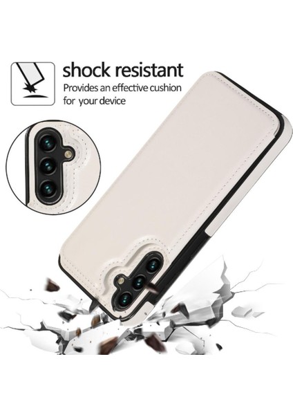 Cüzdan Kılıf Samsung Galaxy Galaxy 5g Için Kickstand Çift Manyetik Toka Pu (Yurt Dışından)
