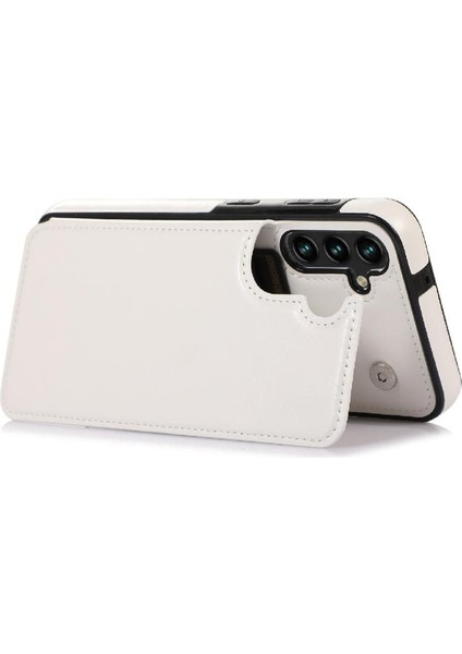 Cüzdan Kılıf Samsung Galaxy Galaxy 5g Için Kickstand Çift Manyetik Toka Pu (Yurt Dışından)