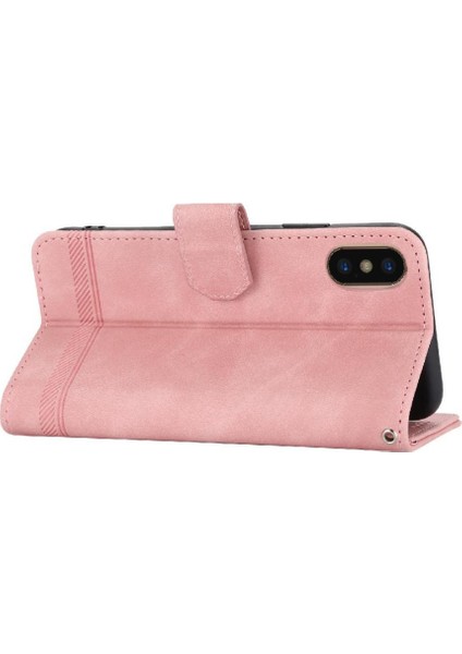 IPhone Xs Max Bileklik Manyetik Kapatma Premium Kart Yuvaları Için Flip Case (Yurt Dışından) modelleri