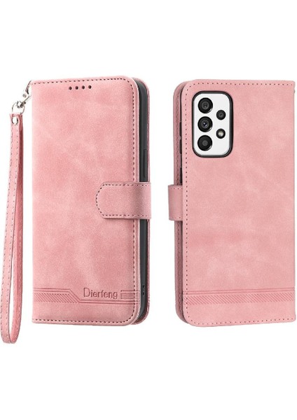 Samsung Galaxy A73 Kart Yuvaları Için Flip Case Bileklik Nakit Cep Prim (Yurt Dışından)